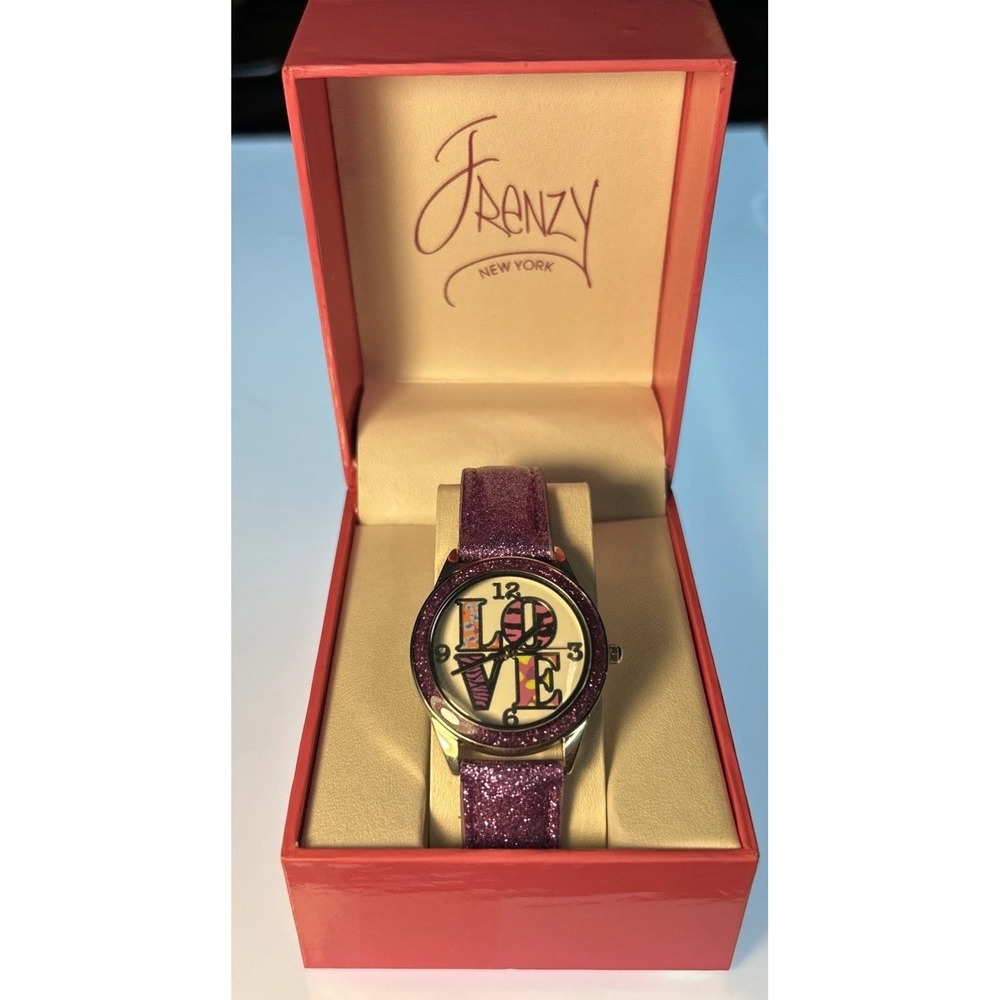 Vintage Frenzy Accutime Girls And Ladies Wristwatch Multicolor Design